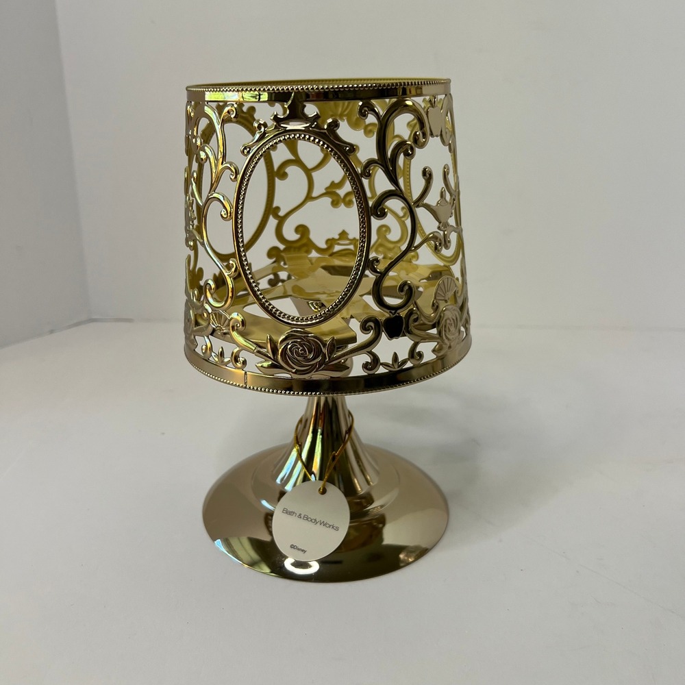 Bath & Body Works Disney Princess Royal‎ Lamp 3-Wick Candle Pedestal Holder New